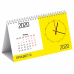Перекидной календарь-домик (260х150 мм) с индивидуальным численником и часами