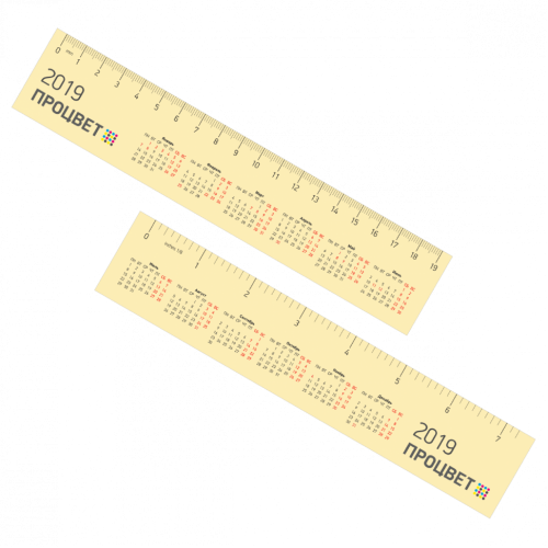 Календарь «Линейка», 200х40 мм 4+4