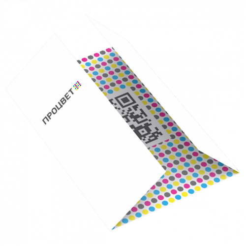 Буклет-окошко 210х297 (А3 + 2 сгиба, цветной с двух сторон)