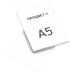 Ризография на белой бумаге формата А5, односторонняя печать (1+0)