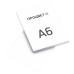 Ризография на белой бумаге формата А6, односторонняя печать (1+0)