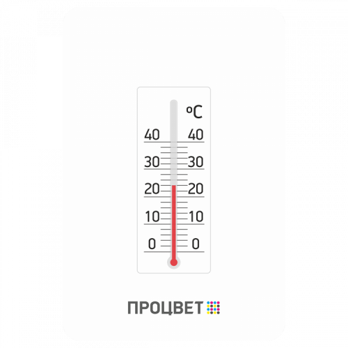 Рекламный магнит с термометром Карманный календарик 10×7 см виниловый