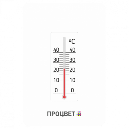 Рекламный магнит с термометром 6×6 или 6×7 см виниловый