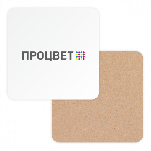 Бирдекель/подставка под пиво 100×100 мм из пивного картона