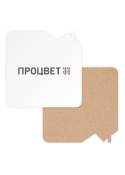 Бирдекель/подставка под пиво фигурной формы до 110×110 мм из пивного картона