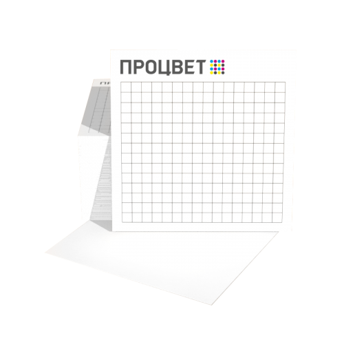 Кубарик на склейке 9×9 см с логотипом, в блоке 200 листов