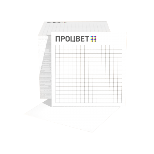 Блок для записей без склейки 9×9 см с логотипом, в блоке 900 листов