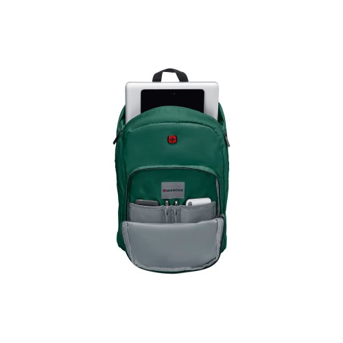 Рюкзак Crango WENGER 16'', зеленый, полиэстер, 31x17x46см, 24л