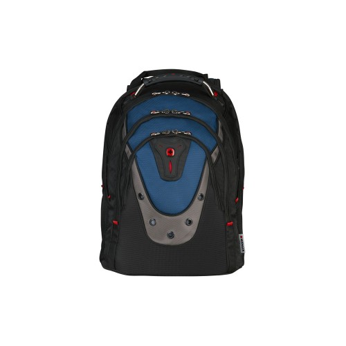 Рюкзак Ibex WENGER 17, черный/синий, полиэстер/ПВХ, 37 x 26 x 47 см, 23 л