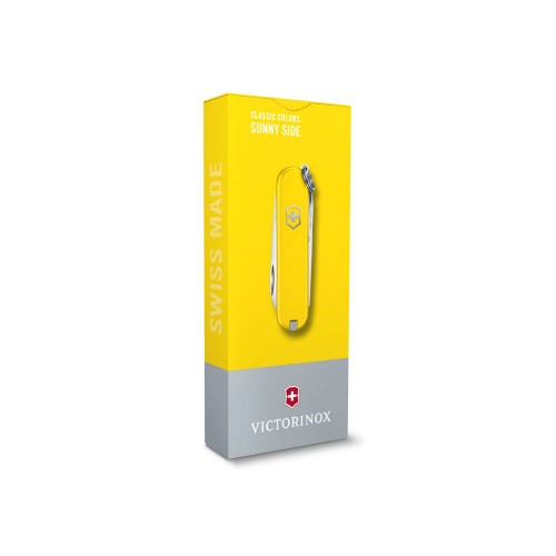 Нож-брелок VICTORINOX Classic SD Colors Sunny Side, 58 мм, 7 функций, жёлтый