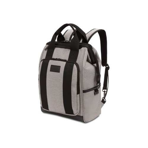 Рюкзак SWISSGEAR 16,5 Doctor Bags, серый/черный, полиэстер 900D/ПВХ, 29 x 17 x 41 см, 20 л