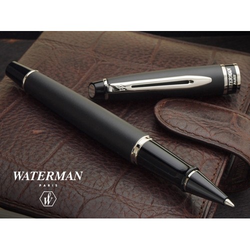 Ручка-роллер Waterman Expert, цвет: MattBlack, стержень: Fblk