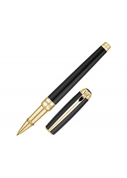 Ручка-роллер Line D Medium, черный/золотистый
