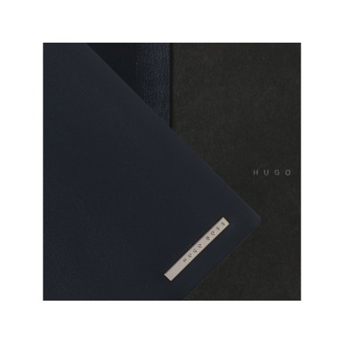Обложка для блокнота А7 Essential. Hugo Boss, синий