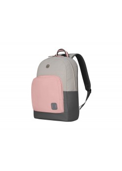 Рюкзак WENGER NEXT Crango 16, серый/розовый, переработанный ПЭТ/Полиэстер, 33х22х46 см, 27 л.