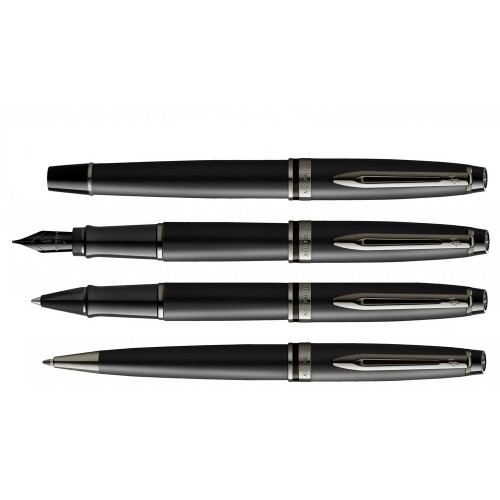 Шариковая ручка Waterman Expert Black, цвет чернил Mblue, в подарочной упаковке