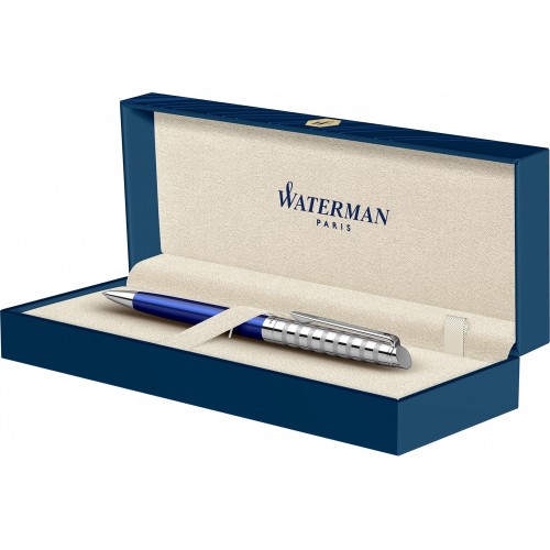 Шариковая ручка Waterman Hemisphere French riviera Deluxe BLU LOUNGE в подарочной коробке