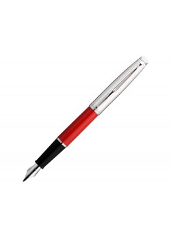 Перьевая ручка Embleme RED CT перо тонко (F) в подарочной коробке