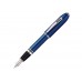 Перьевая ручка Cross Peerless Translucent Quartz Blue Engraved Lacquer, синий