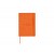 Блокнот Notebook, оранжевая искусcтвенная кожа с логотипом Dupont, формат А5, бумага: линованная
