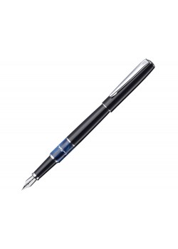 Ручка перьевая Pierre Cardin LIBRA с колпачком, черный/синий/серебро