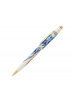 Шариковая ручка Cross Wanderlust Malta, белый, синий