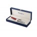 Перьевая ручка Waterman Hemisphere Entry Point Stainless Steel with Red Lacquer в подарочной упаковке