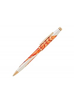 Шариковая ручка Cross Wanderlust Antelope Canyon, белый, оранжевый