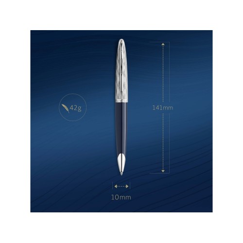 Шариковая ручка Waterman Carene22 SE deluxe Blue CT, стержень: M, цвет: Blue, в подарочной упаковке