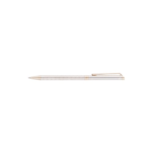 Ручка шариковая Pierre Cardin SLIM. Цвет - серебристый. Упаковка Е
