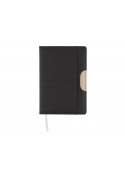 Записная книжка Pierre Cardin чёрная, 14 х 20,5 см