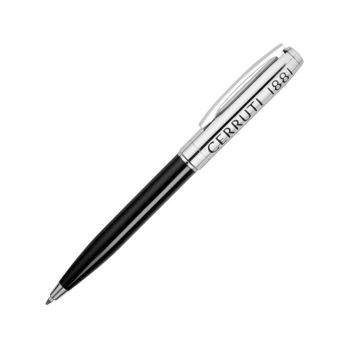 Ручка шариковая Cerruti 1881 Rudder, черный/серебристый