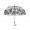 Зонт-трость Ferre, полуавтомат прозрачный/черный