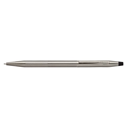 Шариковая ручка Cross Classic Century Titanium Grey Micro Knurl, серебристый