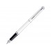 Ручка перьевая Waterman Hemisphere White CТ F, белый/серебристый
