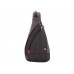 Рюкзак SWISSGEAR с одним плечевым ремнем, 25x15x45 см, 7 л, черный/серый