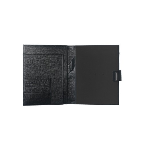 Папка формата А5 Pure Leather Black. Hugo Boss, черный