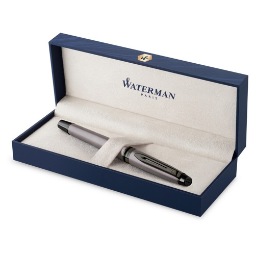 Перьевая ручка Waterman Expert Silver F BLK в подарочной упаковке