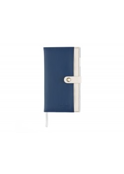 Записная книжка Pierre Cardin синяя, 10,5 х 18,5 см