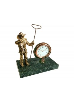 Настольный прибор Металлург, золотистый/зеленый