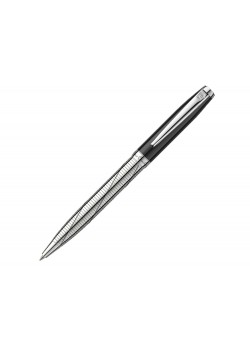 Ручка шариковая Pierre Cardin LEO 750. Цвет - черный и серебристый.Упаковка Е-2.
