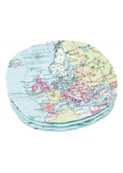 Набор из 4-х тарелок Карта мира