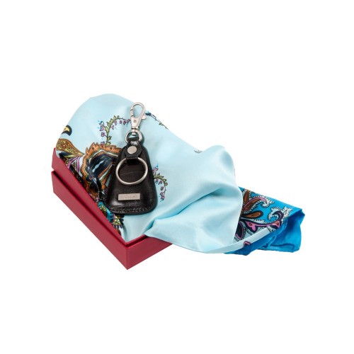 Подарочный набор: ключница и стильный платок