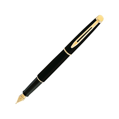 Ручка перьевая Waterman Hemisphere Mars Black GT F, черный/золотистый