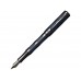 Ручка перьевая Pierre Cardin THE ONE с колпачком на резьбе, черненая сталь/темно-синий