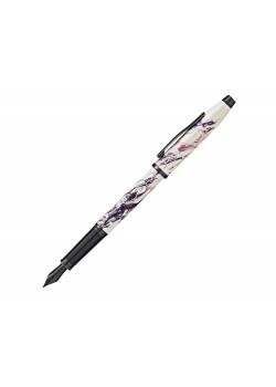 Перьевая ручка Cross Wanderlust Everest, перо тонкое F, белый, фиолетовый