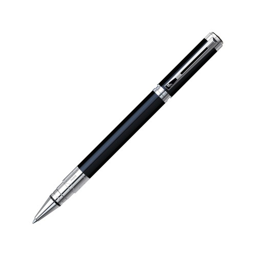 Ручка роллер Waterman Perspective Black CT F, черный/серебристый