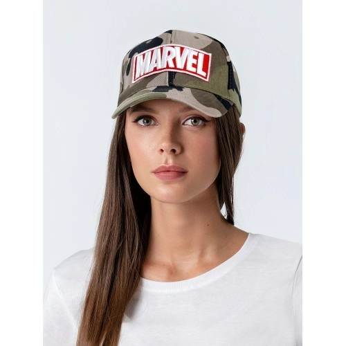 Бейсболка с вышивкой Marvel, камуфляж