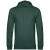 Толстовка с капюшоном унисекс Hoodie, темно-зеленый меланж