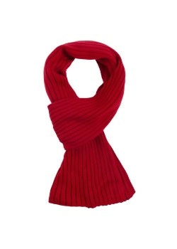 Шарф Stripes, красный (алый)